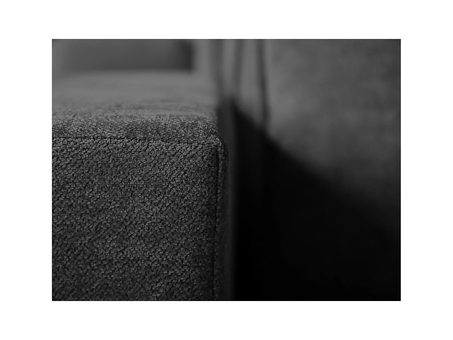 CANAPE Parma sans fonction de couchage gris foncé à droite