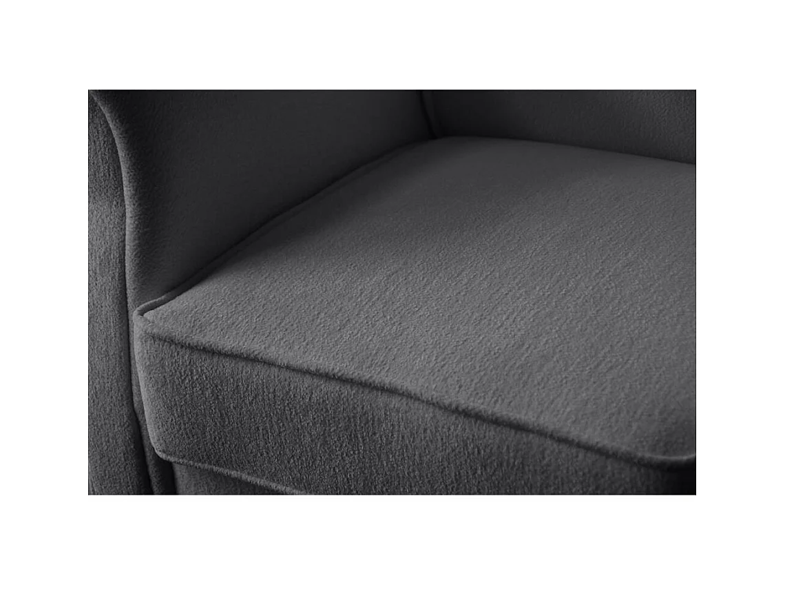 OHRENSESSEL Leonardo donkergrijs bouclé-stof