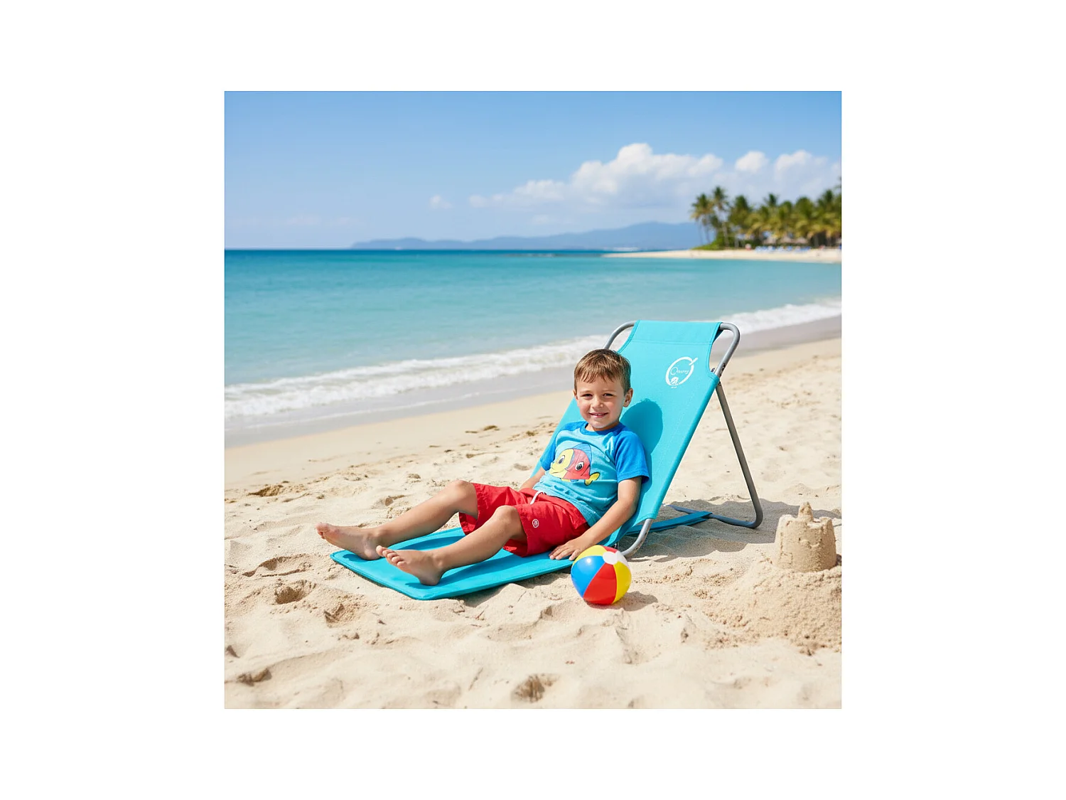 O'Beach Opvouwbare strandstoel - - Afmetingen: 45 x 163 x 44 cm