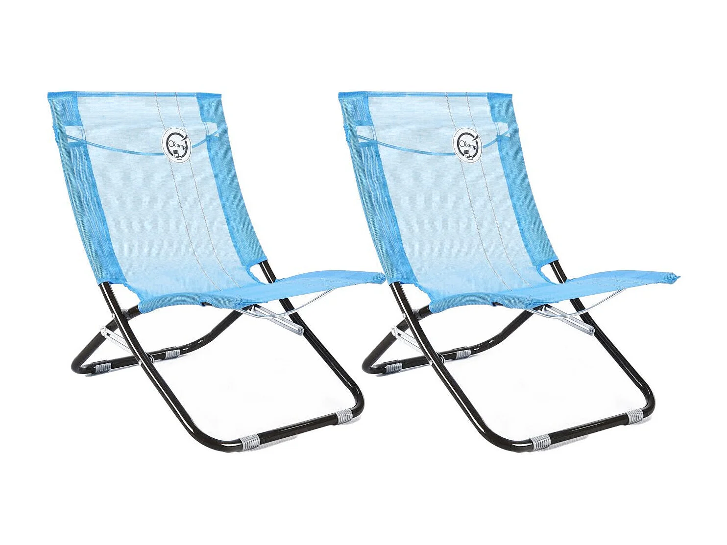 2er-Set klappbare Strandstühle – O'Beach – Maße: 58 x 47 x 61 cm