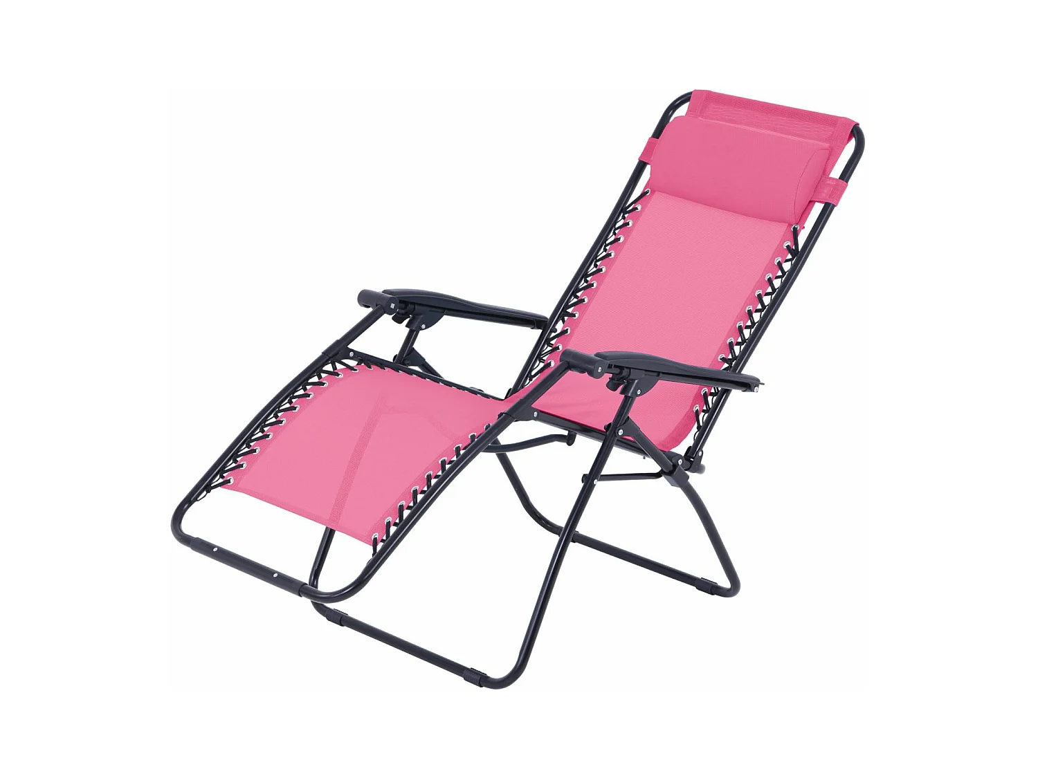 Fauteuil relax de jardin - O'Colors - Multi positions - Rose