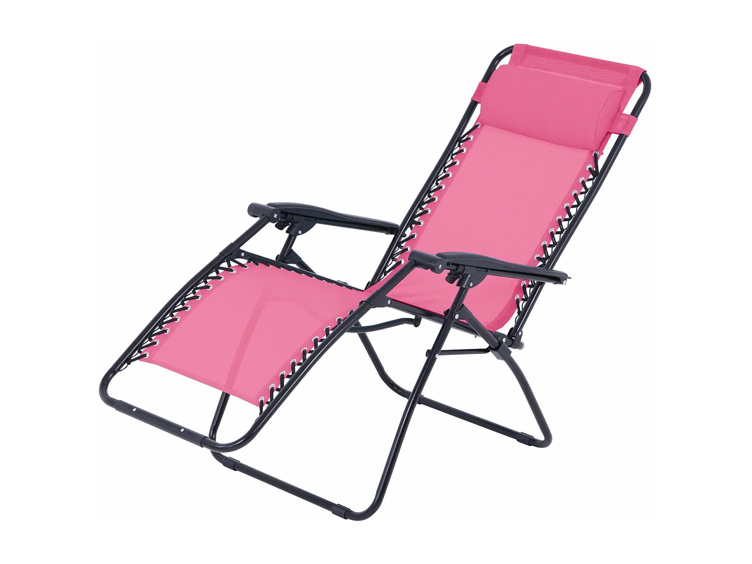 Fauteuil relax de jardin - O'Colors - Multi positions - Rose
