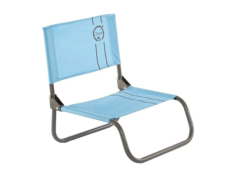 Chaise cale-dos de plage 1 pliure - O'Beach - Dimensions : 40 x 50 x 45 cm