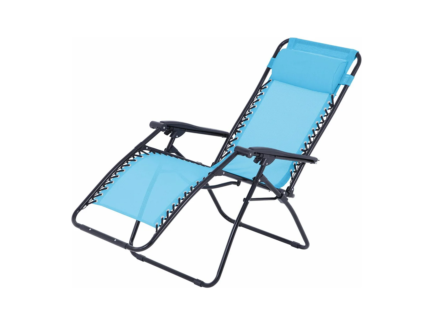 Fauteuil relax de jardin - O'Colors - Multi positions - Bleu