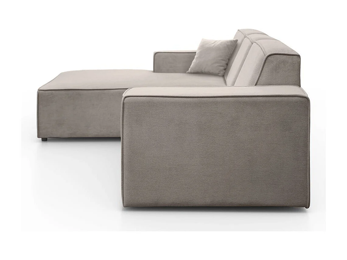 Hoekbank zonder slaapfunctie Pedro L cappuccino links