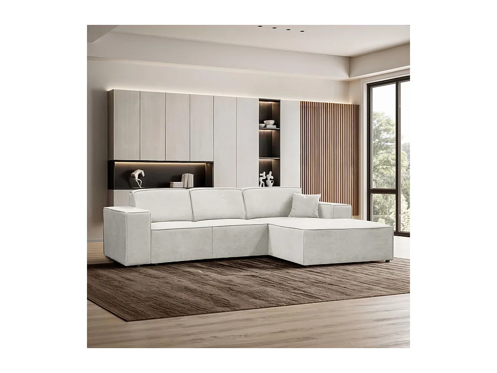 CANAPE sans fonction sommeil Pedro L beige droite