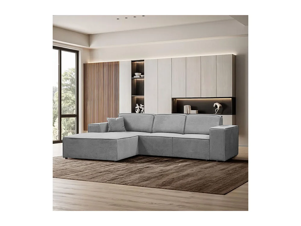CANAPE sans fonction sommeil Pedro L gris clair gauche