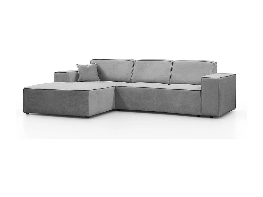 Hoekbank zonder slaapfunctie Pedro L lichtgrijs links
