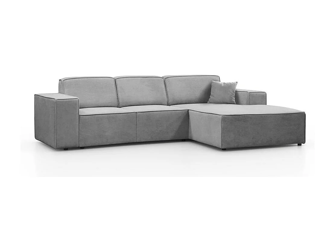Hoekbank zonder slaapfunctie Pedro L lichtgrijs rechts