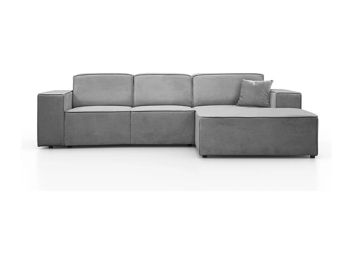 Hoekbank zonder slaapfunctie Pedro L lichtgrijs rechts