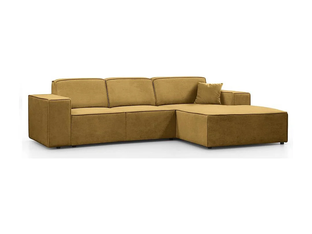 Hoekbank zonder slaapfunctie Pedro L geel rechts