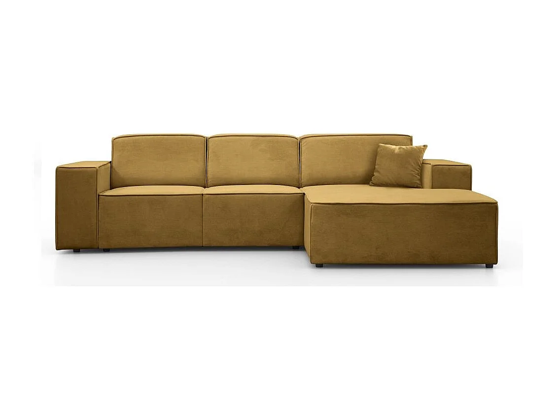 Hoekbank zonder slaapfunctie Pedro L geel rechts