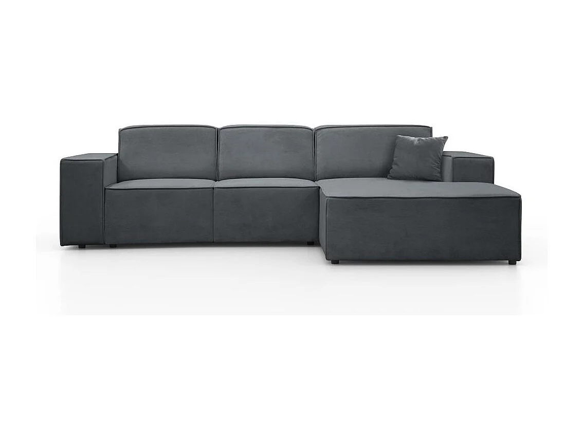 CANAPE sans fonction sommeil Pedro L gris droite