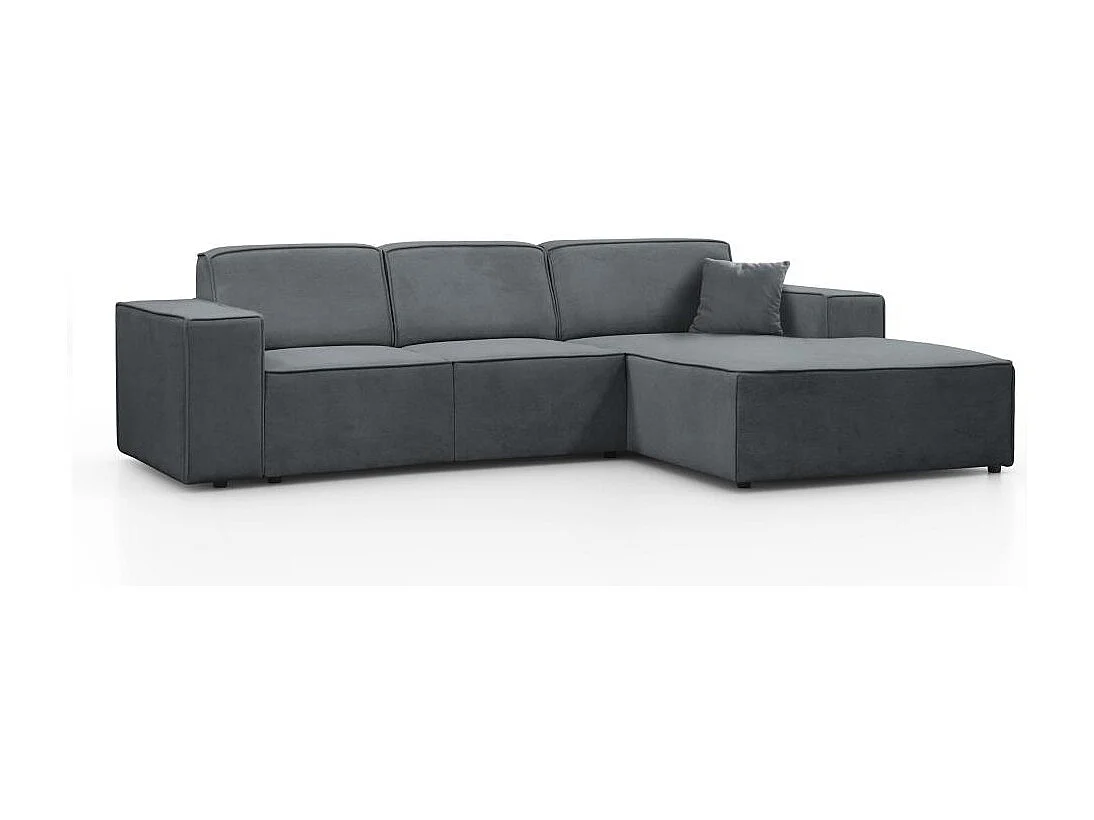 CANAPE sans fonction sommeil Pedro L gris droite