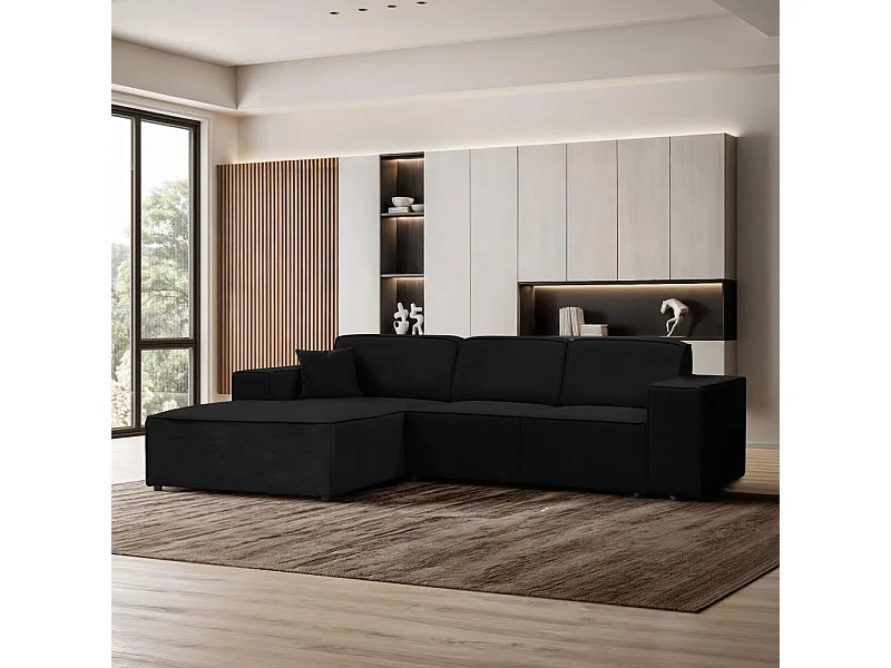 CANAPE sans fonction sommeil Pedro L noir gauche