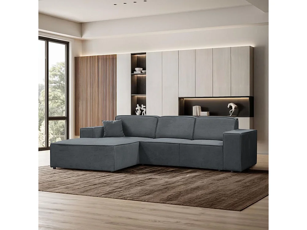 ECKSOFA ohne Schlaffunktion Pedro L grau links