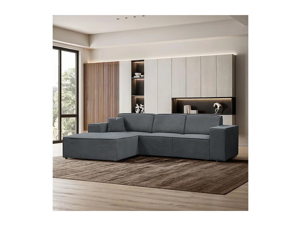 CANAPE sans fonction sommeil Pedro L gris gauche