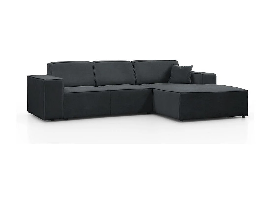 ECKSOFA ohne Schlaffunktion Pedro L dunkelgrau rechts