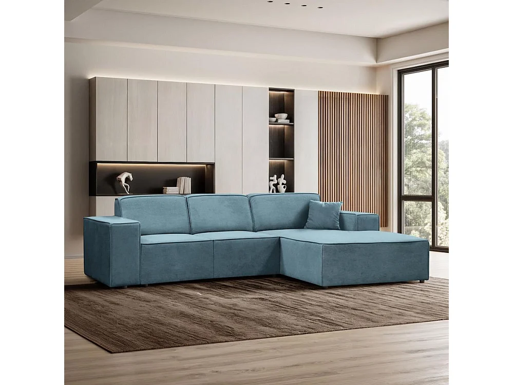 Hoekbank zonder slaapfunctie Pedro L lichtblauw rechts