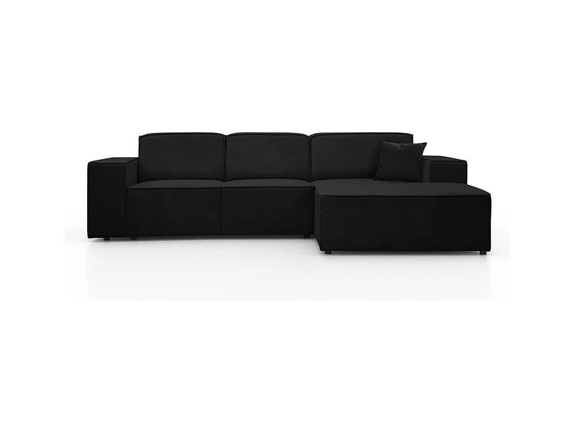 ECKSOFA ohne Schlaffunktion Pedro L schwarz rechts