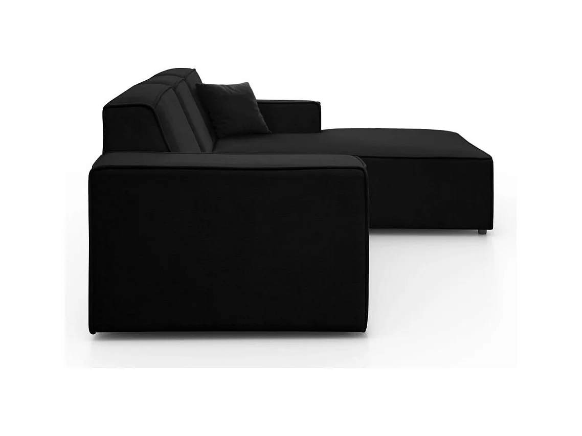 ECKSOFA ohne Schlaffunktion Pedro L schwarz rechts