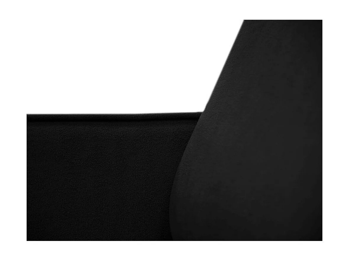 Hoekbank zonder slaapfunctie Pedro L zwart rechts