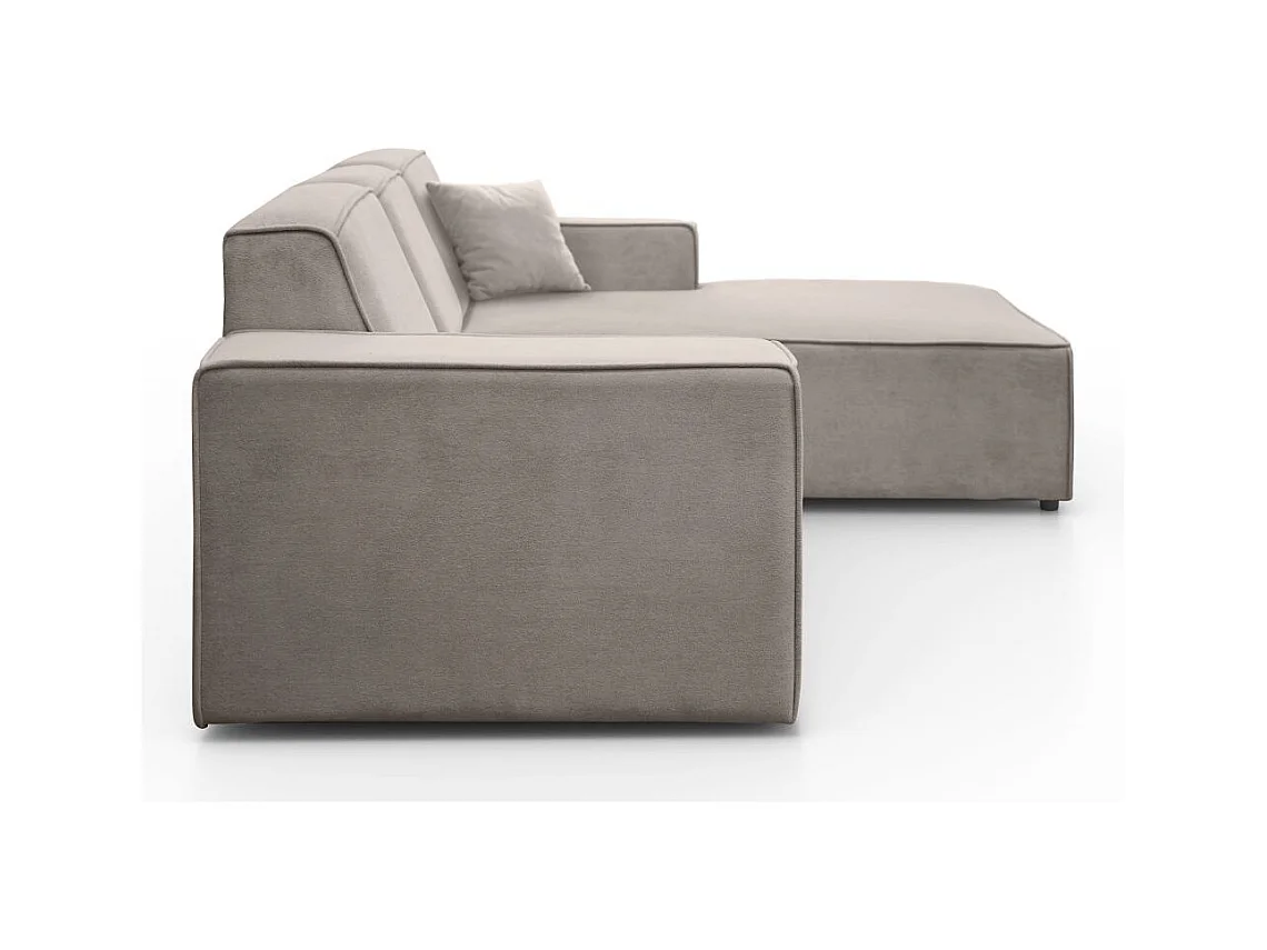 Hoekbank zonder slaapfunctie Pedro L cappuccino rechts