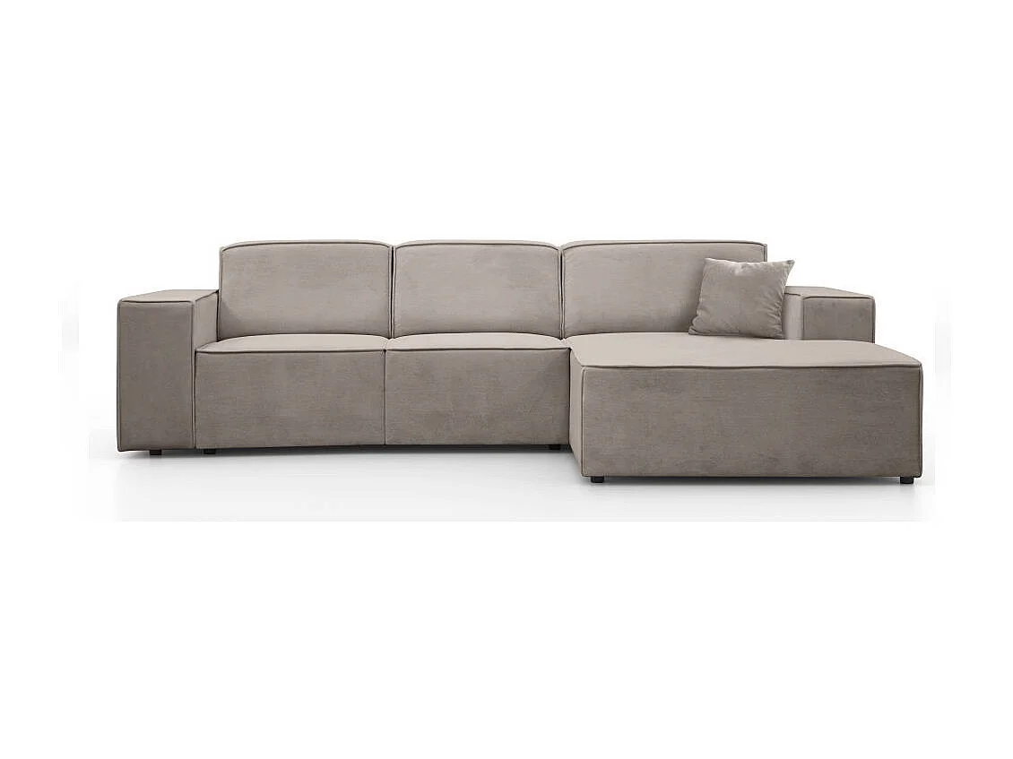 Hoekbank zonder slaapfunctie Pedro L cappuccino rechts