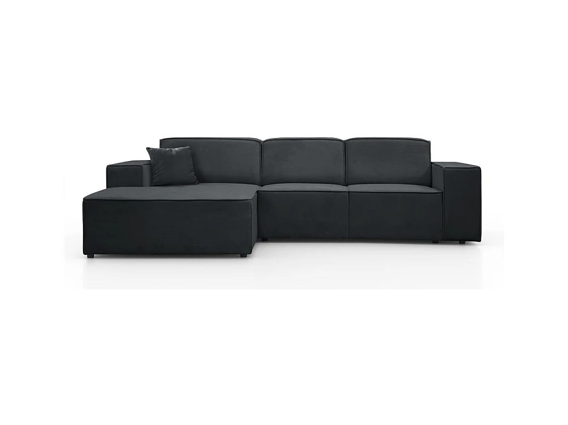 CANAPE sans fonction sommeil Pedro L gris foncé gauche