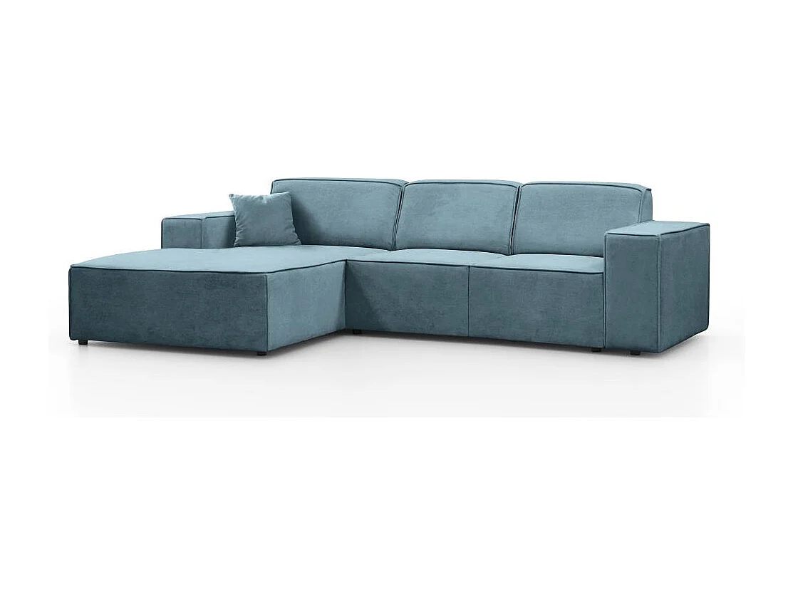 Hoekbank zonder slaapfunctie Pedro L lichtblauw links