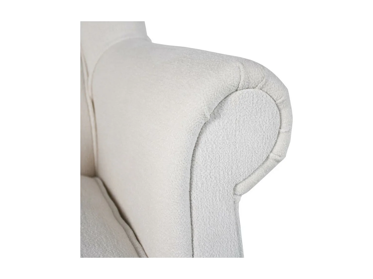 OHRENSESSEL Leonardo beige boucle-stof