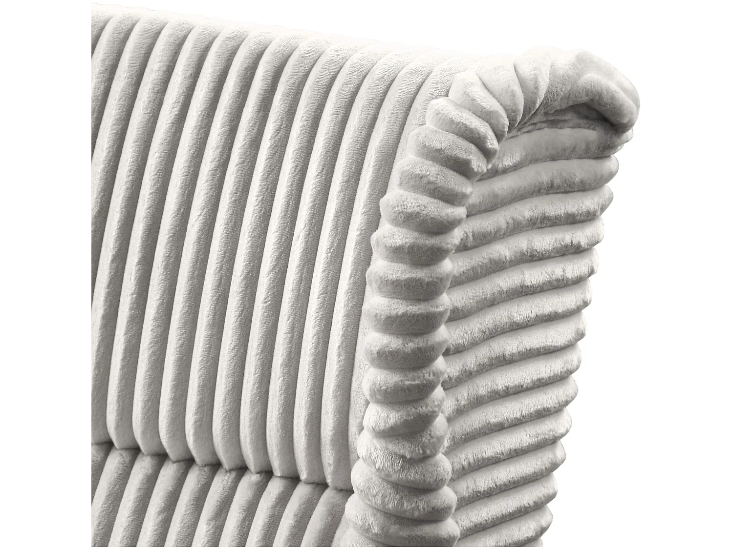 RELAXSESSEL Felix Hellbeige mit Wenge Beinen Cordstoff