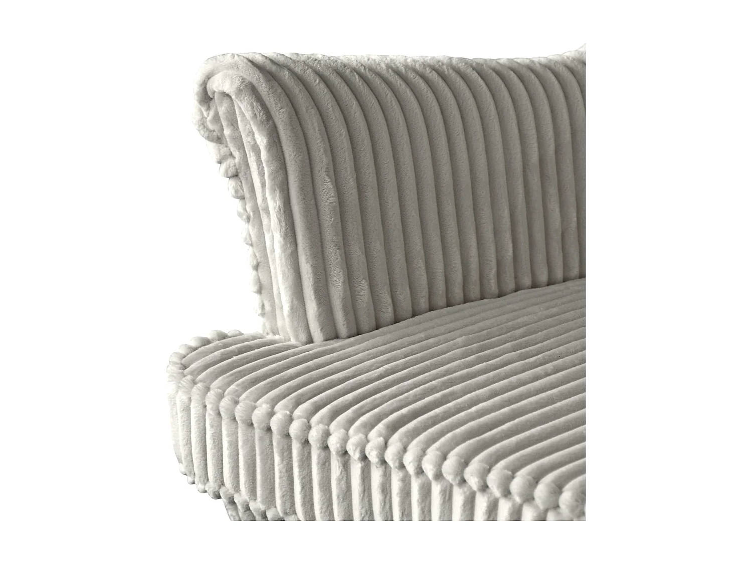 RELAXSESSEL Felix Hellbeige mit Wenge Beinen Cordstoff