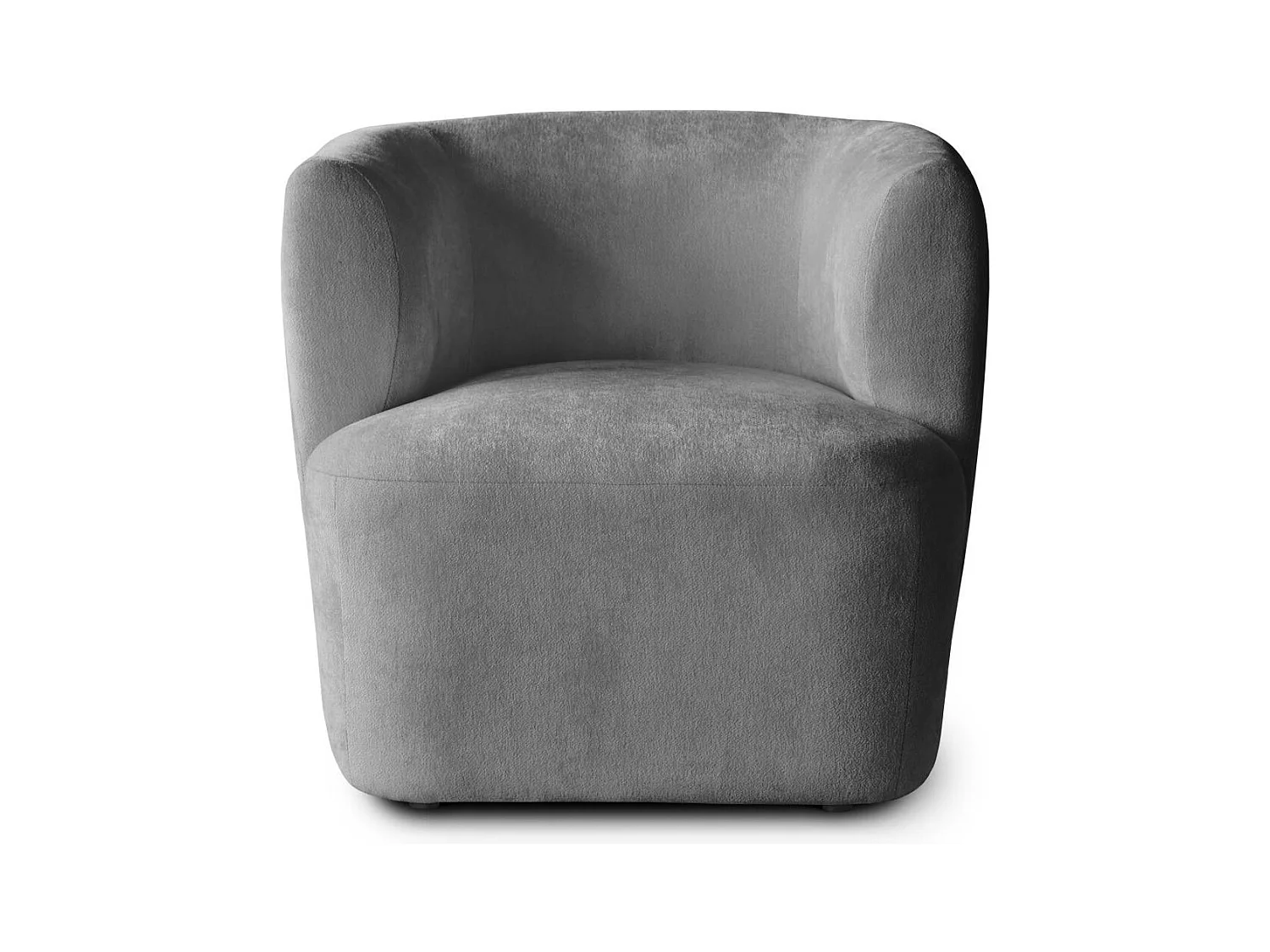 FAUTEUIL Nori gris velours