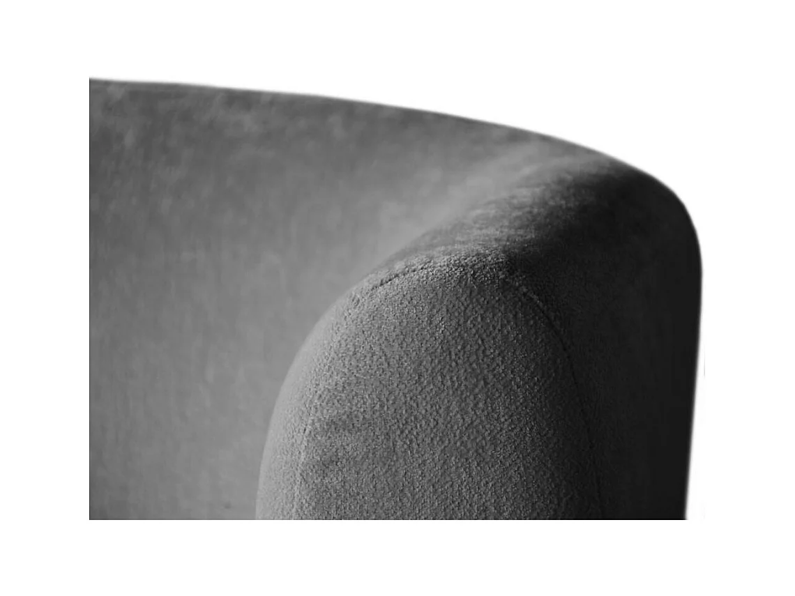FAUTEUIL Nori gris velours