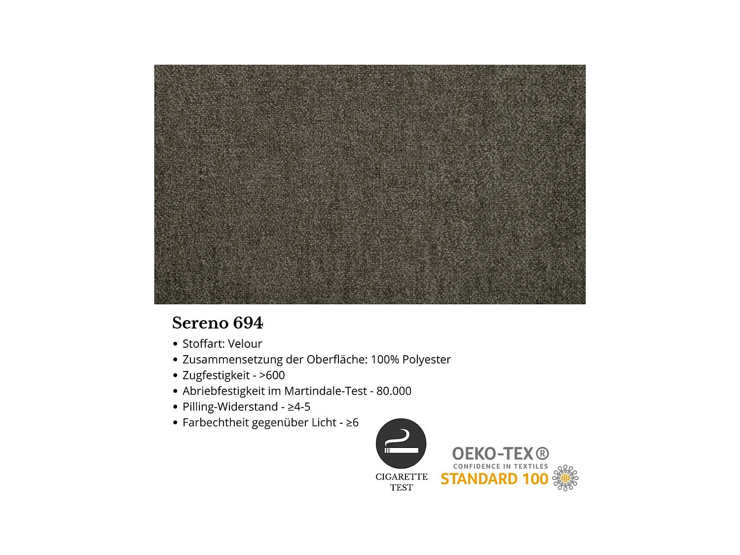 FAUTEUIL Nori gris velours