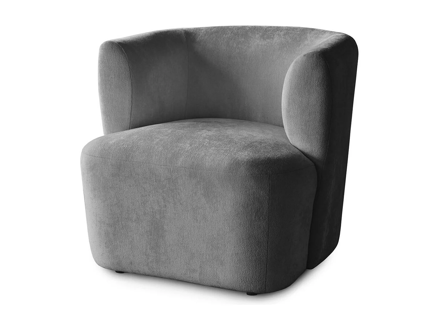 FAUTEUIL Nori gris velours