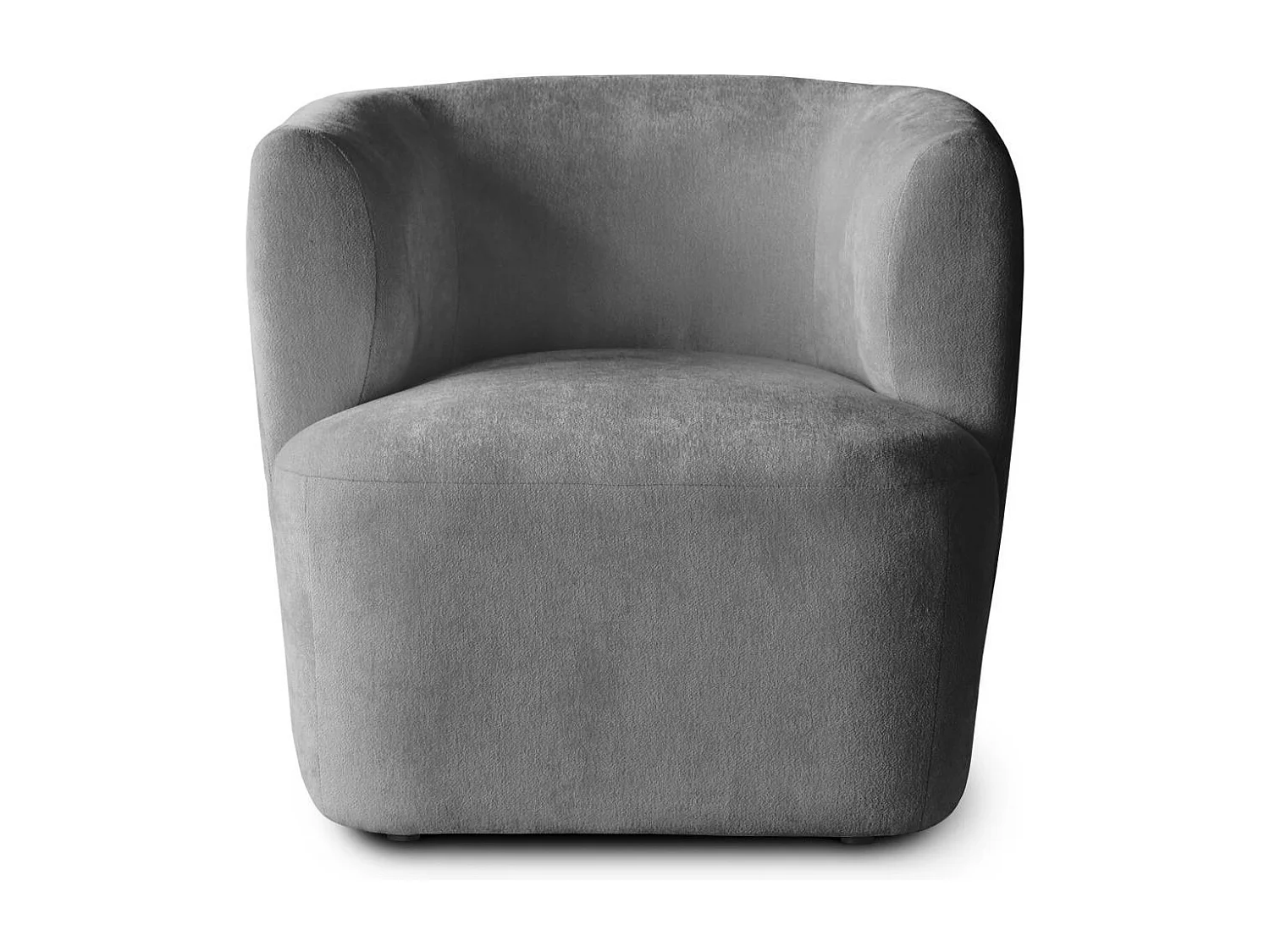 FAUTEUIL Nori gris velours