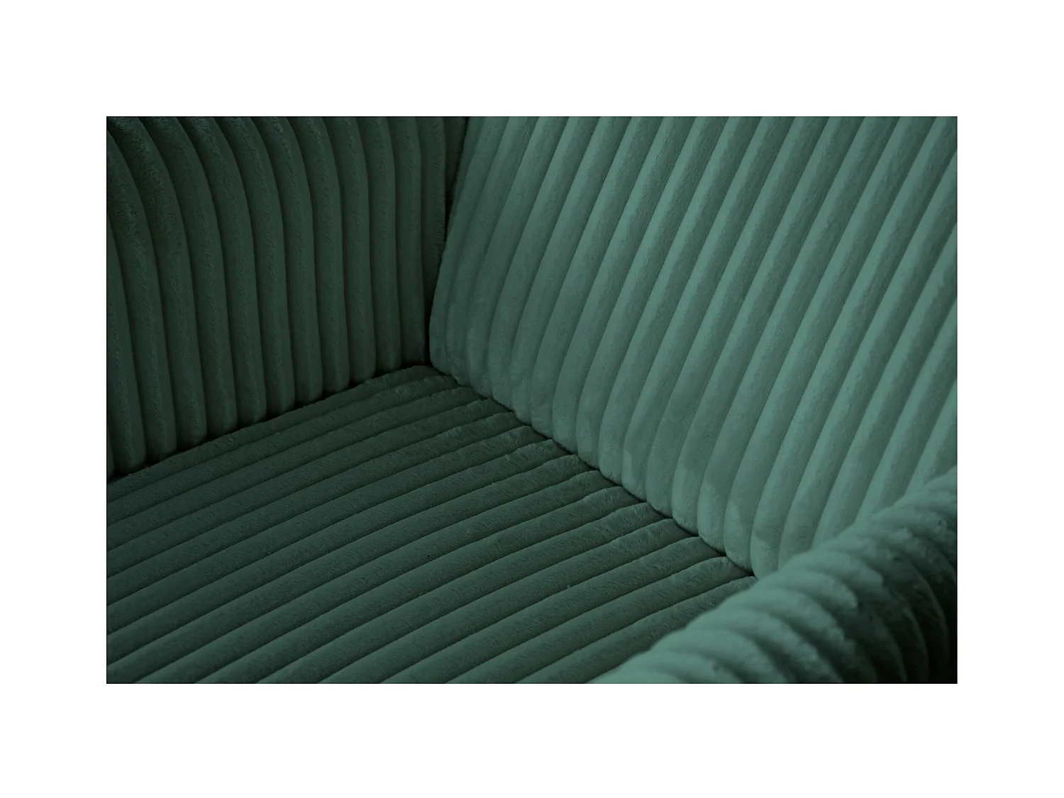 RELAXSESSEL Felix Grün mit Buchenbeinen Cordstoff