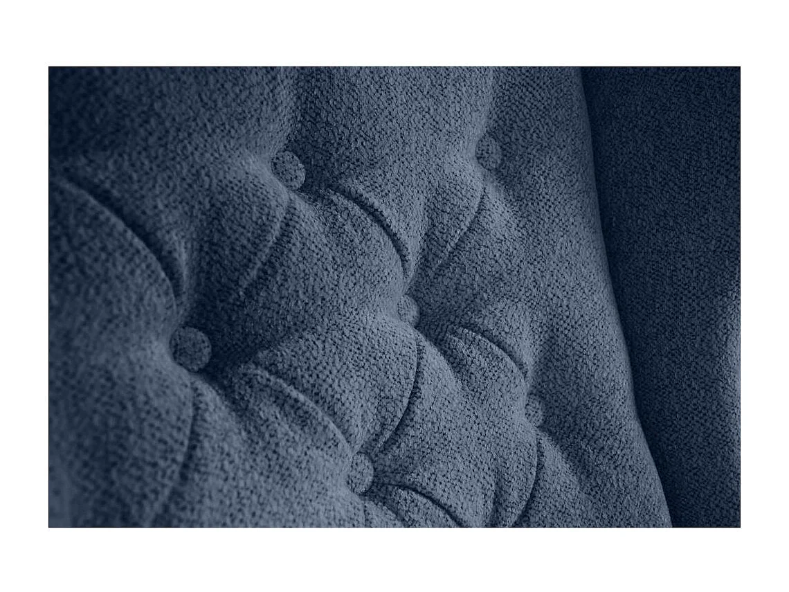 CHESTERFIELD-FAUTEUIL Falco bleu foncé avec pieds en bois de hêtre