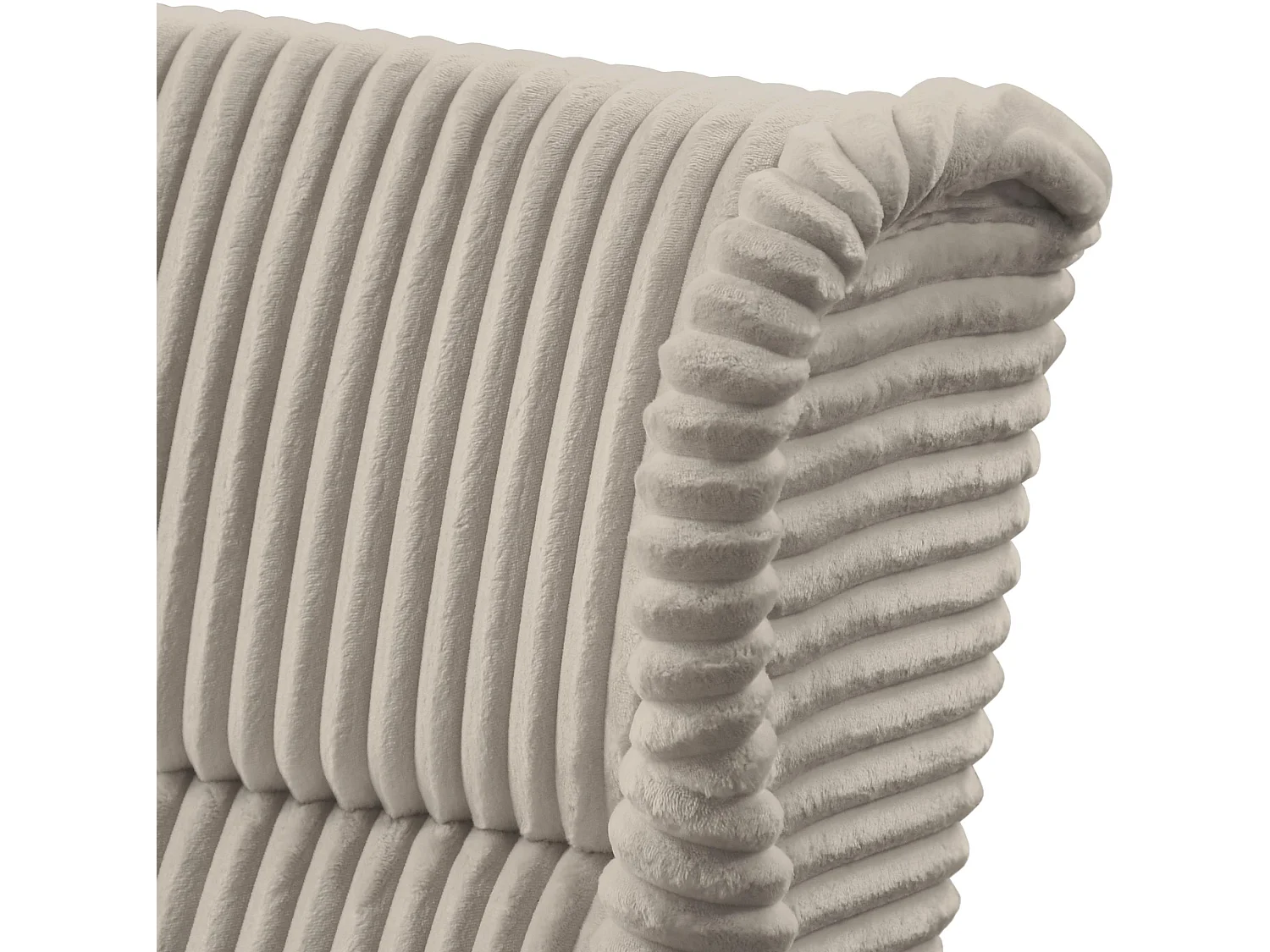 RELAXSESSEL Felix Beige mit Wenge Beinen Cordstoff