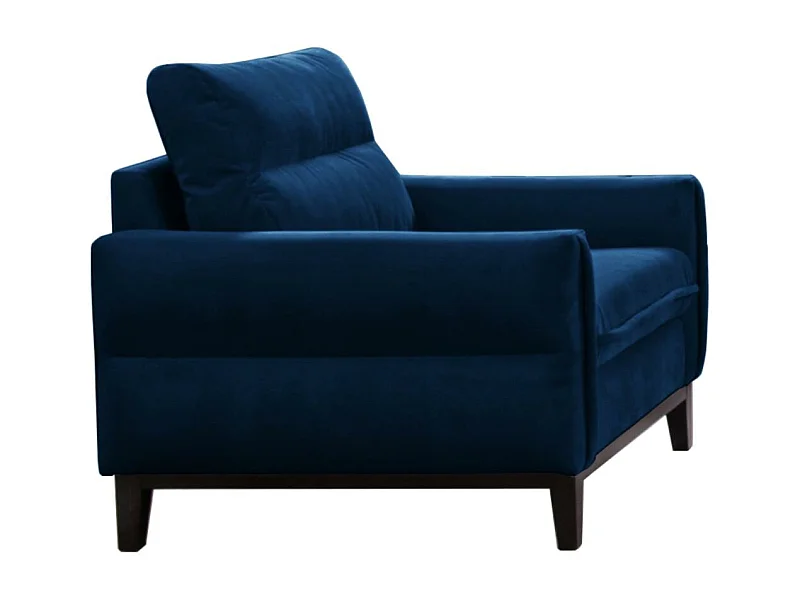 FAUTEUIL RELAX Belweder velours bleu foncé