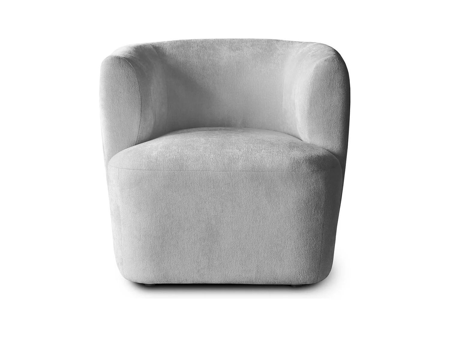 FAUTEUIL Nori gris clair velours