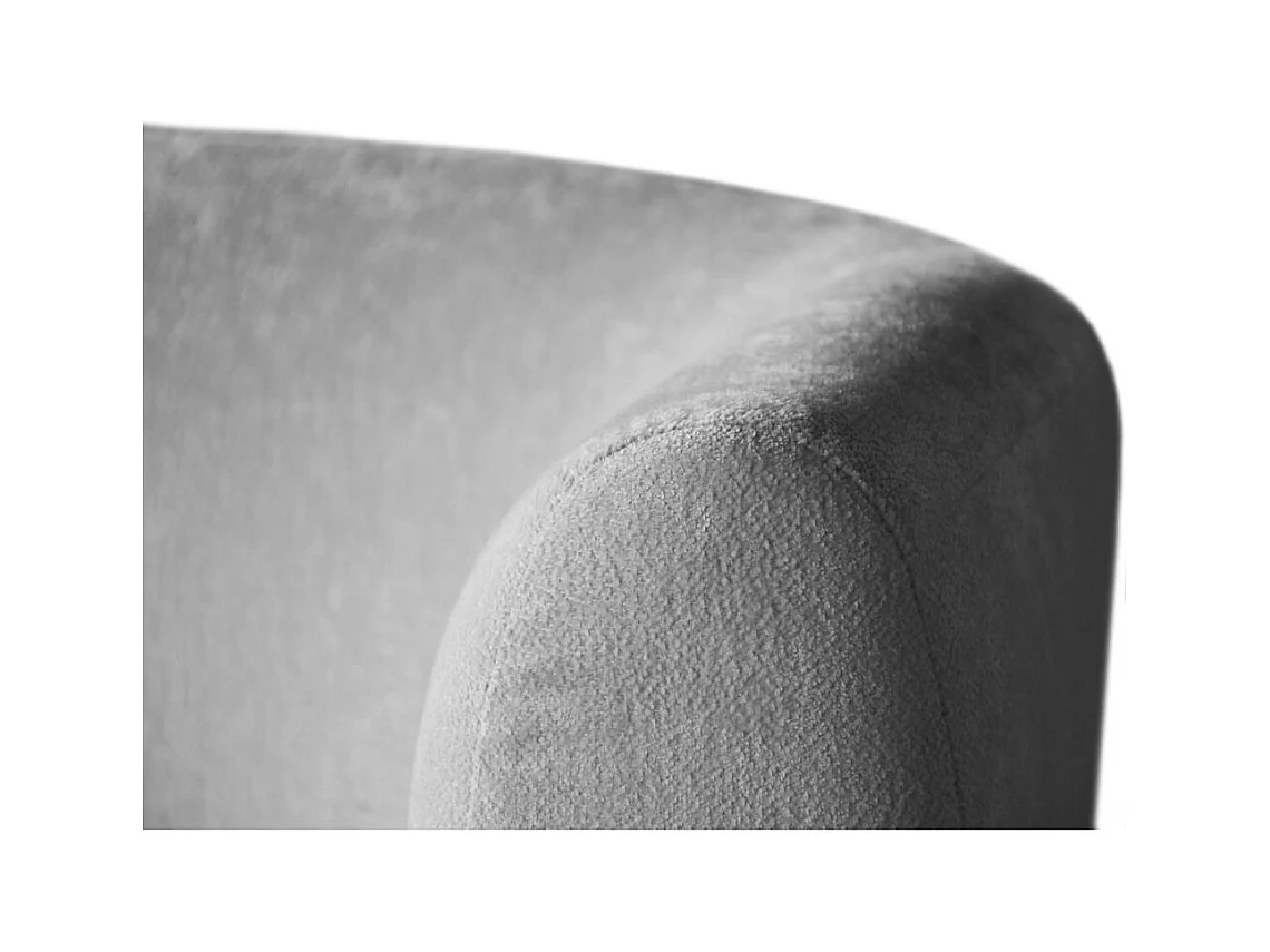 FAUTEUIL Nori gris clair velours