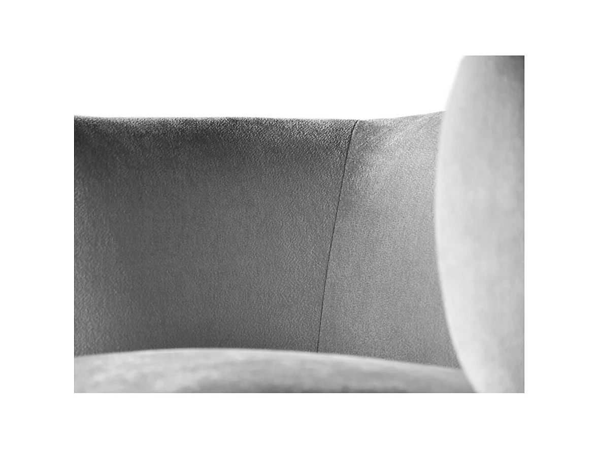 FAUTEUIL Nori gris clair velours