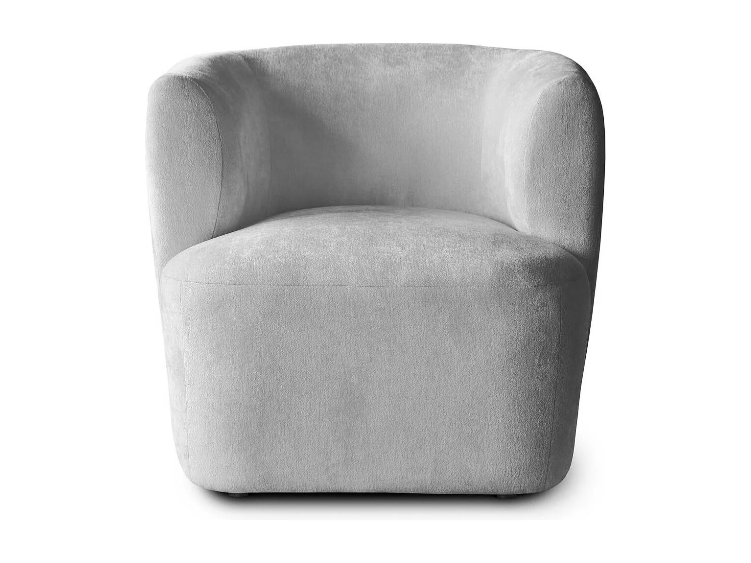 FAUTEUIL Nori gris clair velours