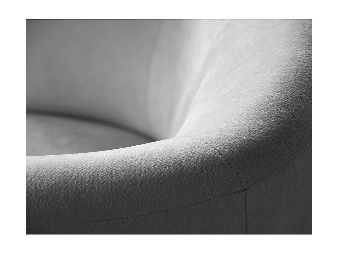 FAUTEUIL Nori gris clair velours