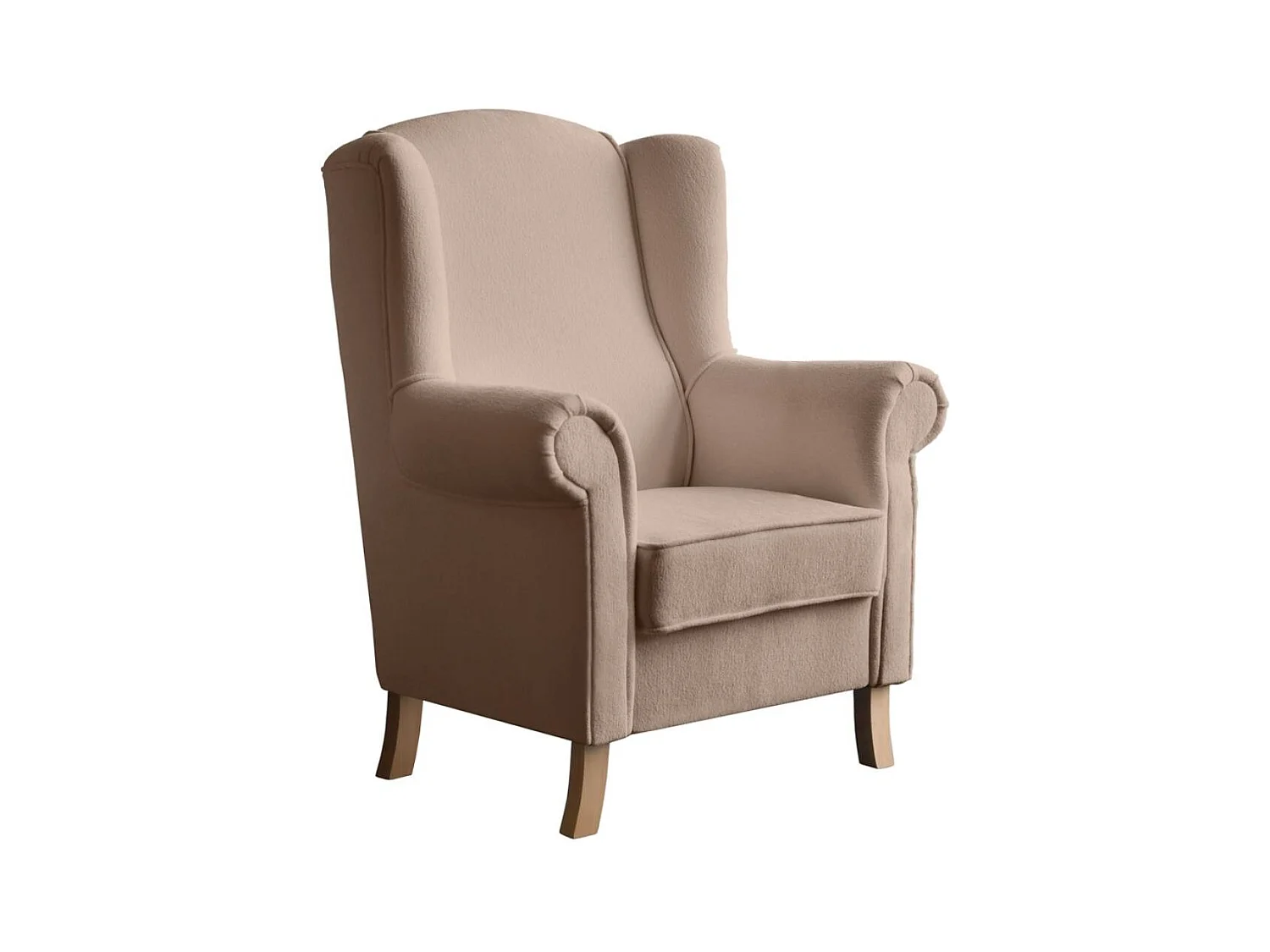 OHRENSESSEL Leonardo hellbraun boucle-stoff