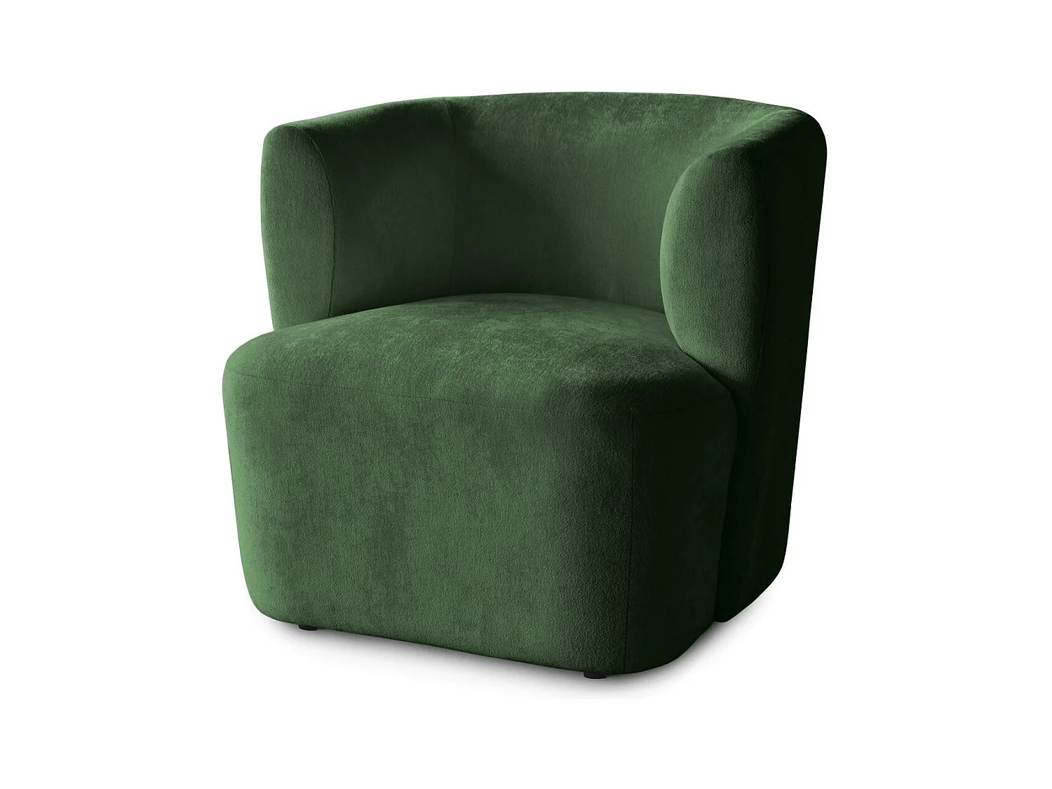 FAUTEUIL Nori vert foncé velours
