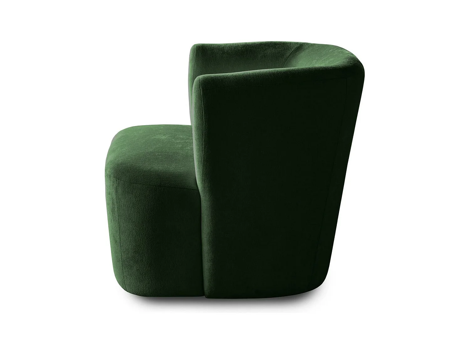 FAUTEUIL Nori vert foncé velours